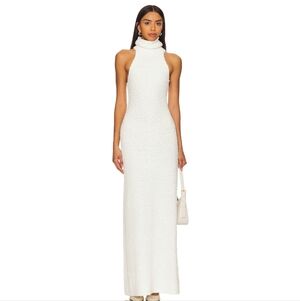 Revolve LPA Winter White Sweater Dress Size M